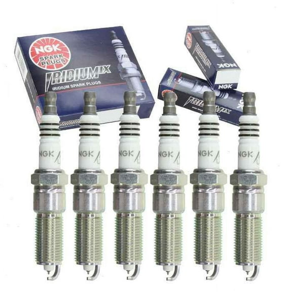6 pc NGK Iridium IX Spark Plugs compatible with Dodge Caravan 3.3L V6 2001-2007