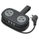 thumbnail image 1 of Power Strip ORICO Travel, 4 salidas, 3 puertos USB, cable de 4 pies, negro, 1 of 8