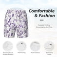 thumbnail image 5 of Balery Lavender Flowers Mens Swim Trunks Swim Shorts for Men Quick Dry Inseam Beach Shorts with Compression Liner Pocket-X-Large, 5 of 9