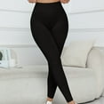thumbnail image 7 of YUGYXL Womens Seamless Leggings Butt Lifting Tummy Control Yoga Pants High Waist Slim Comfy Legging Stretchy Leggings Black S, 7 of 7