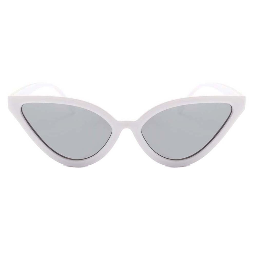 Women Luxury Eyewear Cat Eye Sunglasses Retro Female Sunglass Cateye Sun Glasses for Woman Shades White frame white mercury lens - image 2 of 7