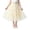 Beige 1, variant on Girls' Mesh Midi Skirts Elastic High Waist A Line Flowy Tutu Skirt Kids Double Layer Skirts