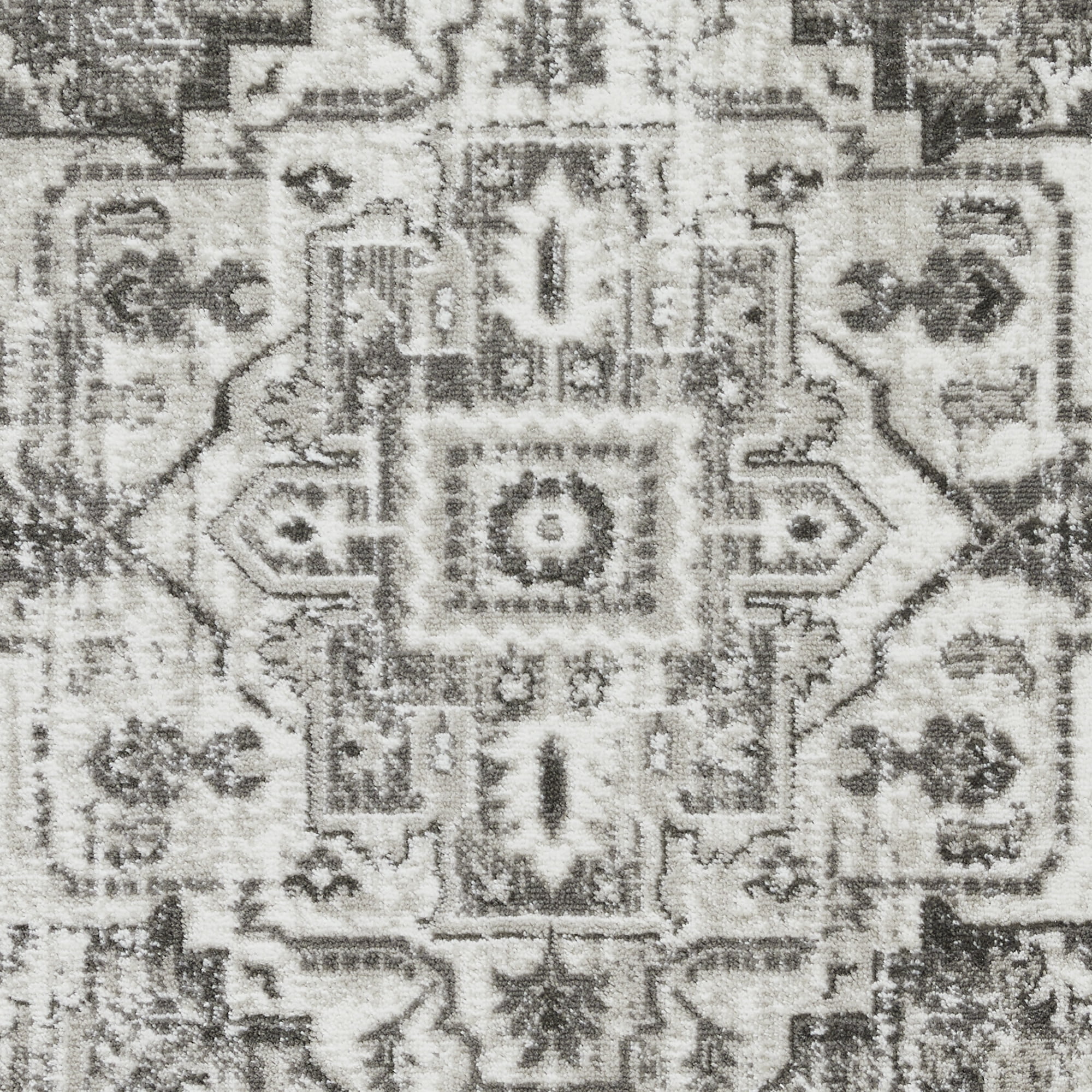 Loomaknoti Rhane Alvner 4' x 6' Gray Oriental Indoor Area Rug