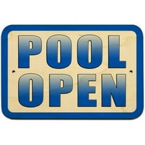 Pool Open Sign