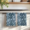 thumbnail image 7 of Cosatal Nautical Kitchen Towels Set of 2, Summer Ocean Sea Anchor Starfish Blue Absorbent Dish Towels for Kitchen, Microfiber Hand Towel, Quick Drying Tea Towel for Cleaning Decorative Dishcloths, 7 of 7