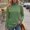 Green, variant on Green Womens Mock Neck Tops Blouson Long Sleeve Fashion Solid Modern Fall Winter Pullover Tops Casual Relaxed Fit ,L