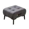 thumbnail image 4 of Reposapiés Taburete otomano Asiento creativo Silla Muebles Reposapiés de gamuza Reposapiés para entrada Sala de estar Puerta de la guardería gris oscuro, 4 of 8