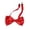 Red, variant on ManxiVoo Sparkly Sequin Bow Tie Adjustable Glitter Necktie For Men Shiny Pre Tied Formal Banquet Costume Party