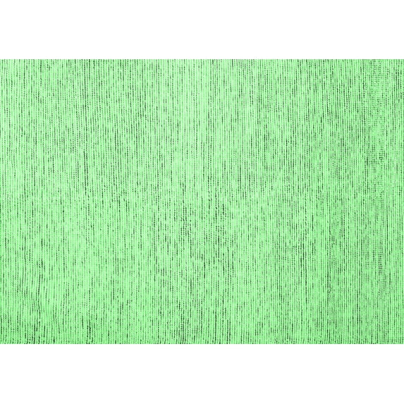Ahgly Company Indoor Rectangle Abstract Emerald Green Contemporary Area Rugs, 2' x 4'