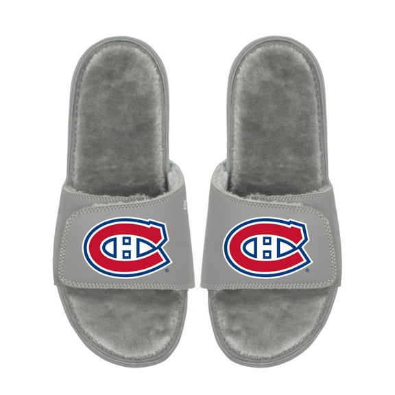 Unisex ISlide  Montreal Canadiens Logo Fur Slide Sandals