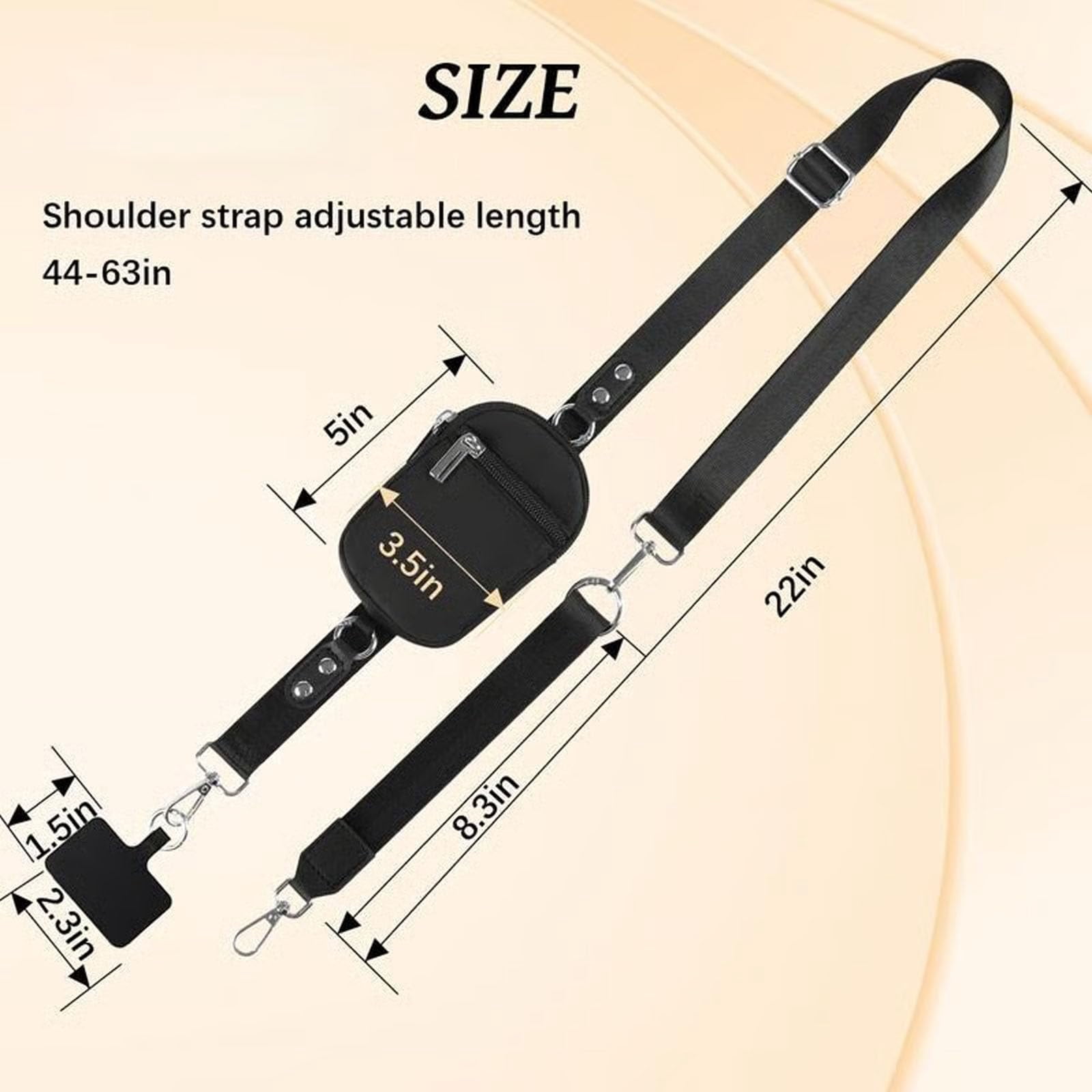 2025 New Crossbody Lanyard Teacher, Adjustable Crossbody Phone Wallet Lanyard with Safety Breakaway Clasp