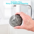 thumbnail image 6 of ZHUYING 20Pcs Steel Wool Scrubber Pads for Cleaning Dishes, Pans, Pots, Ovens, Grills, Sinks - Stainless Steel Scrubbers for Kitchen, 20 Pack, 6 of 8