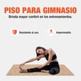 thumbnail image 2 of Piso Para Gimnasio Altera Tipo Madera Tatami 60x60 4pz Color Cafe Claro, 2 of 6