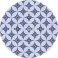 thumbnail image 1 of Ahgly Company Machine Washable Indoor Round Transitional Lavender Blue Area Rugs, 5' Round, 1 of 7