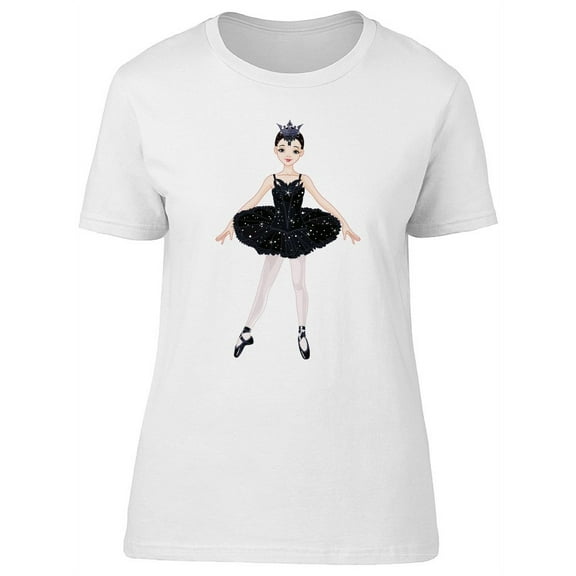 Beautiful Black Swan Ballerina Tee Women's -Image by Shutterstock