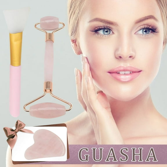 Momihoom Facial Massage Tool and Roller Set, Facial Massager for Face, Neck, Arms, Eyes, Reduce Puffiness, Improve Wrinkles, Daily Self-Care Gift