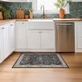 thumbnail image 4 of Bleum Cade Area Rug 2'x3' Entryway Rug,Dark Gray Vintage Machine Washable Door Mat Indoor Outdoor,Ultra Soft Low Pile Non Slip Doormat for Kitchen Bathroom Patio Farmhouse Decor, 4 of 13