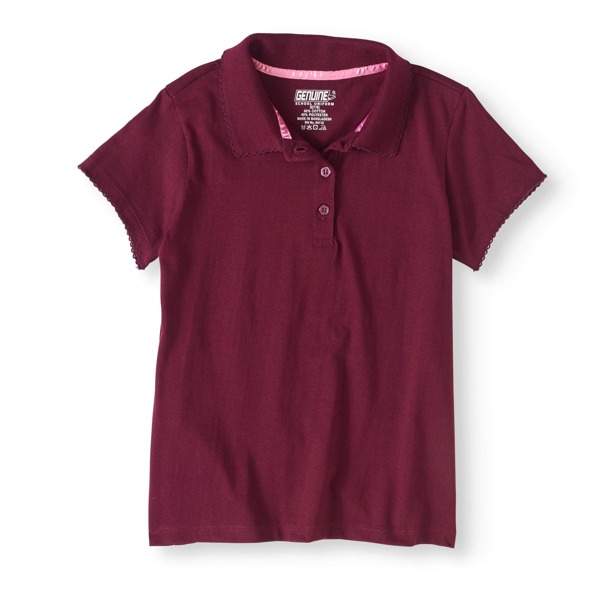 Genuine Uniform Girls School Uniform Short Sleeve Polo (Little Girls