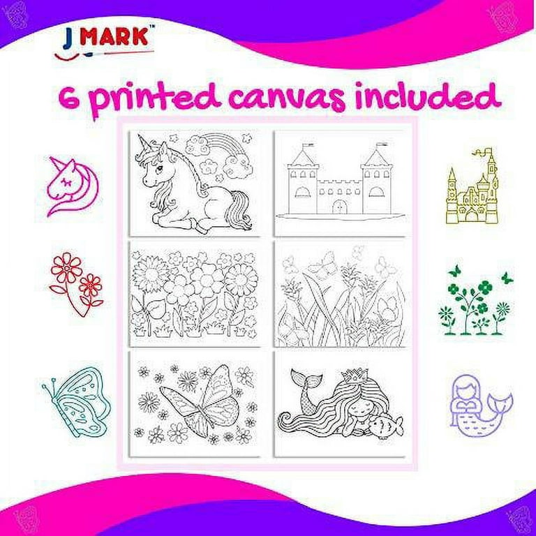  J MARK Ultimate Kids Paint Set – Complete Acrylic Paint Set for  Kids, Includes Washable Paints, Storage Bag, Wood Easel, Canvas and More :  Arts, Crafts & Sewing