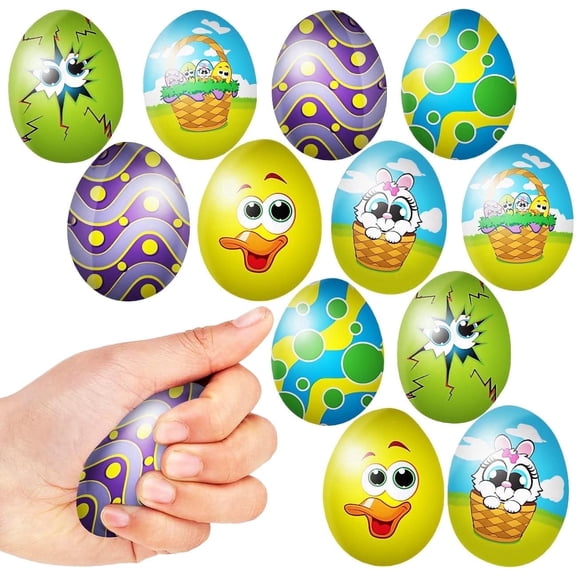 ArtCreativity  Squishy Egg Toys, 12 Pack, Slow Rising