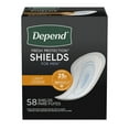 Depend Shield Incontinence Pads for Men Bladder Control Pads, Light