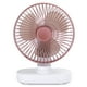 thumbnail image 5 of Ventilador de escritorio USB Mini, 4 velocidades, pequeño, recargable, escritorio de oficina en casa, mesa silenciosa, ventiladores agitadores, oro rosa, 5 of 8
