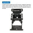thumbnail image 3 of Uxcell Table Leg Folding Brackets, 4 Pack 0-90-180 Degree Self Lock Hinges, Black, 3 of 6