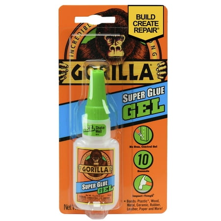 Gorilla Super Glue Gel, 15g (Best Super Glue For Skin)