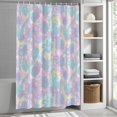 thumbnail image 3 of Tie Dye Fabric Shower Curtain Ombre Boho Abstract Art Washable Shower Curtains for Bathroom, Waterproof Bath Curtain with Hooks Home Decor 72x84in, 3 of 8