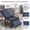 Navy Blue, variant on ATR ART to REAL Adjust Outdoor Swivel Recliner Chair,Patio Rattan 360 Degree Swivel Recliner Chair for Porch, Yard, Lawn,Red