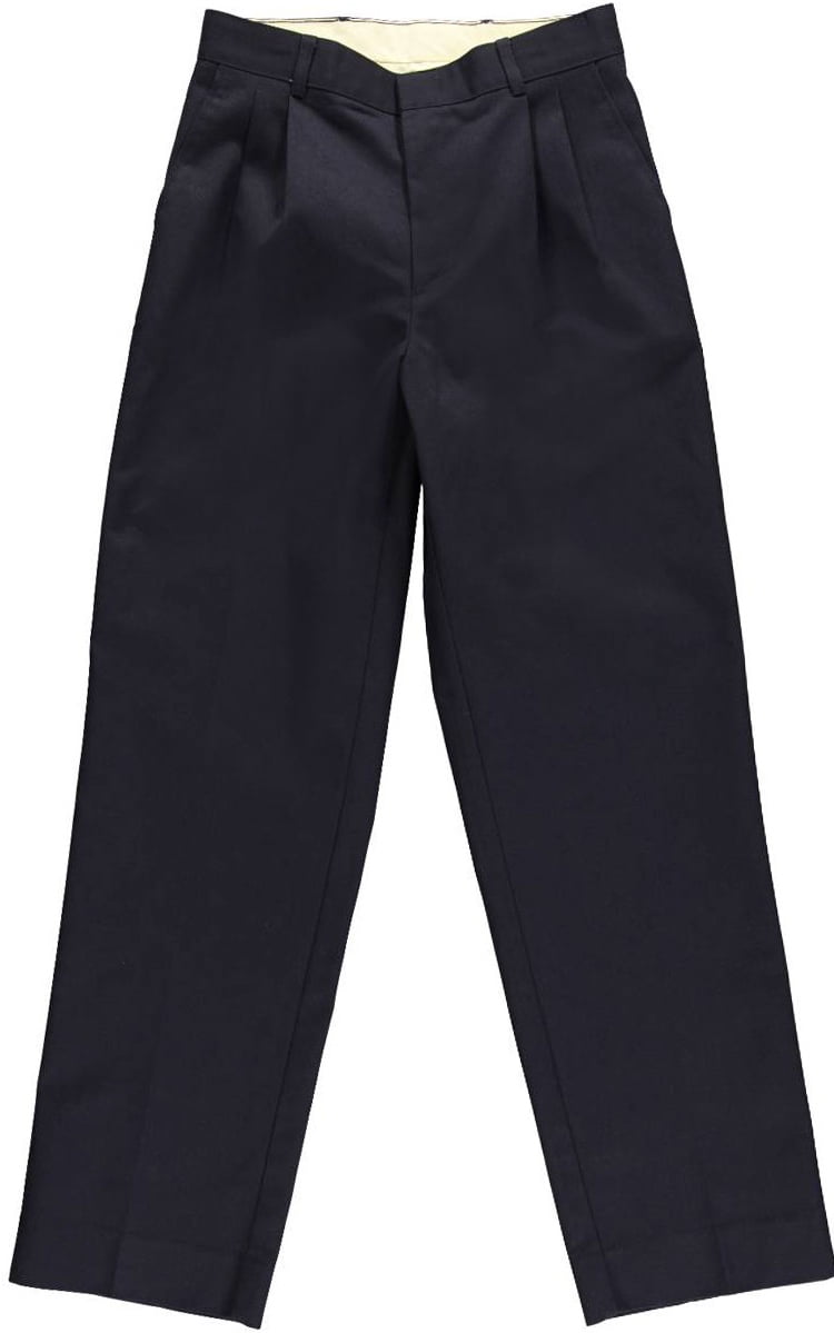 Rifle Big Boys' Husky Basic Pleated Pants (Husky Sizes) - navy, 31 ...