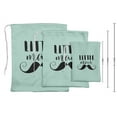 thumbnail image 3 of Darling Souvenir Sacs de Fête pour Bébé Bleu Moustache & Petit Homme 15 Pcs, 3 of 5
