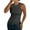 Dark Gray, variant on Ribbed Tank Tops for Women, Yigetop Womens Summer Sleeveless High Neck Tank Top Casual Ribbed Racerback Basic Thick Strap Shirts Tops Racer Back Tank Tops Womens Green XL