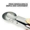 thumbnail image 5 of Ice Cream Scoop, Cookie Dough Spade, 430 Stainless Steel Multipurpose Kitchen Spoon for Fruit, Melon, Baking, Easy Release, Dishwasher Safe, 5 of 6