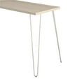 thumbnail image 4 of Pemberly Row Modern Wood/Metal L Desk with Riser in Light Brown, 4 of 10