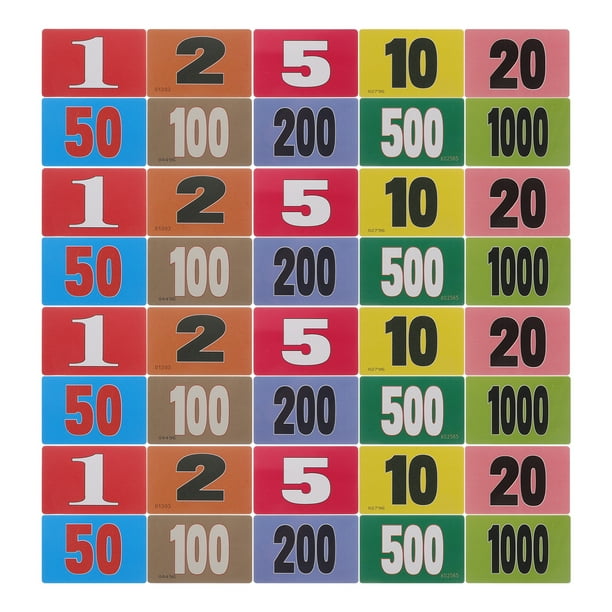 40 fichas de póker de plástico, discos de aprendizaje, cartas de póker numeradas, fichas de juego, marcadores de conteo para práctica de matemáticas, fichas de juego y recompensas didácticas