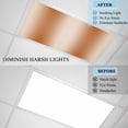thumbnail image 4 of Burnt Orange Ombre Fluorescent Light Covers, Modern Abstract Art Farmhouse Gradient Magnetic Light Covers for Ceiling Lights, Fluorescent Ceiling Shade for Classroom Bedroom Office 4x2Ft x 4PCS, 4 of 8