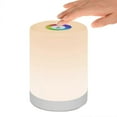 thumbnail image 1 of Led Night Light, Smart Bedside Table Lamp, Touch Control Dimmable Usb Rechargable, Portable, Color Changing Rgb For Kids, Bedroom, Camping (warm White, 1 of 5