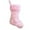 Pink, variant on Christmas Stockings 20 Inches Christmas Stockings Faux Rabbit Christmas Decorative Socks Gift Bags Christmas Decorations