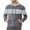 Gray, variant on HAiming Mens Hoodies Color Block Long Sleeve Drawstring Hooded Swetashirt Pullover Tops with Pocket