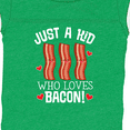 thumbnail image 4 of Inktastic Just a Kid Who Loves Bacon Boys or Girls Baby Bodysuit, 4 of 5
