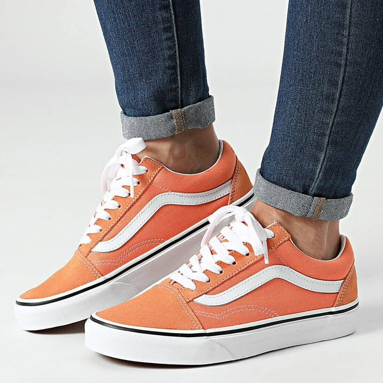 At opdage trug Perfekt Vans Old Skool Cadmium Orange/True White Men's Classic Skate Shoes Size 8 -  Walmart.com