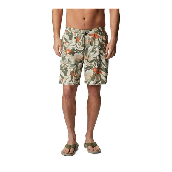 Columbia Summerdry Shorts (Mens, Ancient Fossil Floriculture, XL, 6)
