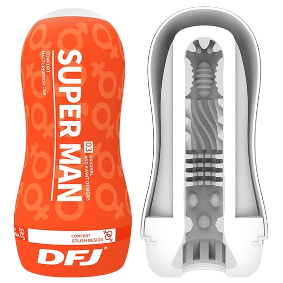 Male Masturbator Transparent Bulge Texture Tunnel Male Stroker,Aerodynamic Design Adult Sex Toy-Without Vibration