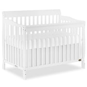 Dream On Me Ashton 5-in-1 Convertible Crib, White, Greenguard Gold and JPMA Certified