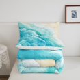 thumbnail image 5 of Erosebridal Ocean Beach Bedding Twin Comforter Set,Teal White Down Comforter,Sea Waves Decor,Lightweight,2-Piece, 5 of 8