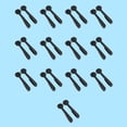 thumbnail image 2 of Renovators Supply Black Stair Carpet Runner Holder Clips Decorative Floral Design Solid Aluminium Black Powder Coat Finish 5 in. L Carpet Rug Holder Clips w/Screws Pack of 13, 2 of 7