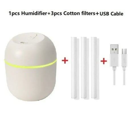 

- Compact Portable Ultrasonic Aromatherapy Air Humidifier with LED Night Lamp - USB Car Diffuser Fogger Mist Maker for Home Office - Lightweight Mini Ultrasonic Aromatherapy Air Humidifie