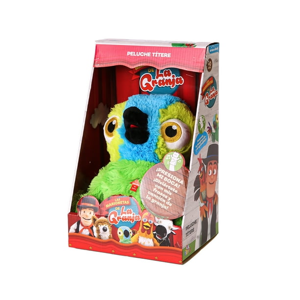 Marionetas Musicales de la Granja de Zenon Loro Pepe 30 cm