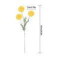 thumbnail image 4 of facefd Artificial Chrysanthemum Ball Flower Bouquet Simulation Floral Decor Home Office artificial Flower, Yellow, 4 of 4